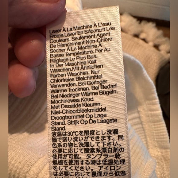 NEW MADEWELL MEDIUM Cream Ruffle Trim Tank Top - Picture 8 of 9